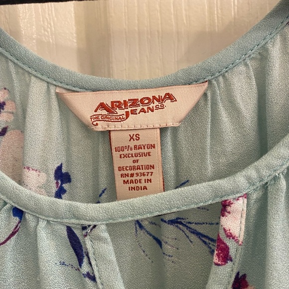 Arizona floral cold shoulder long sleeve blouse - Picture 5 of 6